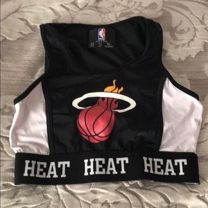 Miami heat sports bra M NBA